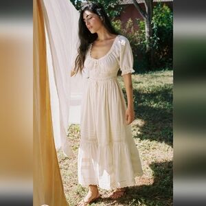 NWOT Christy Dawn Brynne Dress In "Pearl", Size L